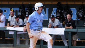Lassiter fired up. (UNC Athletic Communications)