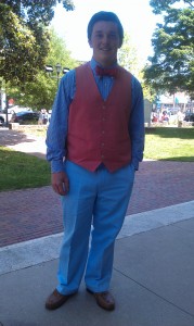 Ellis Llewellyn, one of Chapel Hill’s most stylish high school students, wears his colors well.