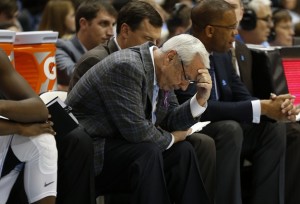 Roy Williams showing frustration (Todd Melet)