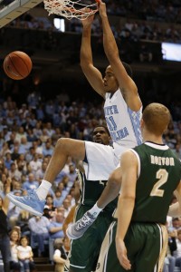 Brice Johnson with a monster slam (Todd Melet)