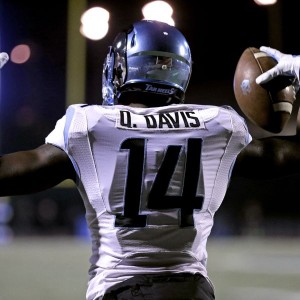 Receiver Quinshad Davis looks to claim the all-time school receiving touchdown record