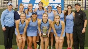 The UNC women's tennis team celebrated abother national championship Monday (UNC Athletics)