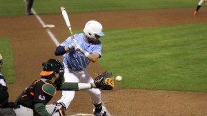 Zack Gahagan tied the game up with his RBI single in the bottom of the ninth. (UNC Athletics)