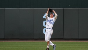 Skye Bolt was back in center-field on Friday night after being benched on Tuesday. (UNC Athletics)