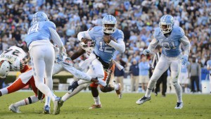 Marquise Williams (12) has already put his name among the greatest quarterbacks in UNC history. (UNC Athletics)