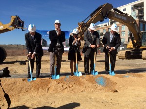 The groundbreaking ceremony for Carolina Square was held in October.