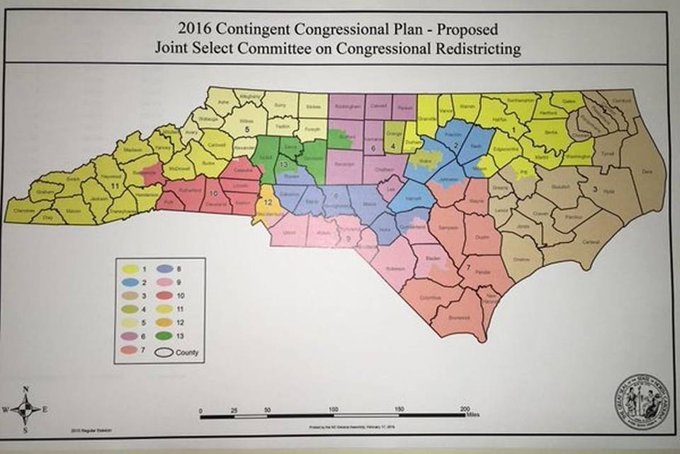 Proposed Congressional District Map. 