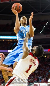 Brice Johnson had another monster game--22 points and 11 rebounds--as he mounts a campaign for ACC Player of the Year. (Smith Cameron Photography)