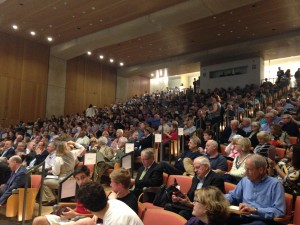 Audience gathered in the Genome Science Building at UNC. Photo via Chris Grunert. 