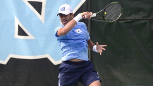 Anu Kodali, a freshman, played a part in two of UNC's four team points against Tulane. (Jeffrey A. Camarati)