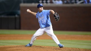 Spencer Trayner has been a go-to reliever for UNC head coach Mike Fox for each of the last three seasons. (Jeffrey A. Camarati/ UNC Athletics)