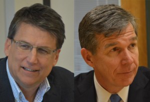 Pat McCrory and Roy Cooper- race for governor