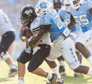 Yet again, UNC's chances of winning may boil down to how well it can stop its opponent's rushing attack. (Smith Cameron Photography)