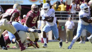 Weiler's field goal allowed UNC to escape with a win despite losing tailback Elijah Hood to concussion-like symptoms midway through the game. (Jeffrey A. Camarati/ UNC Athletics)