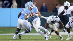 Many in Chapel Hill are wondering whether this will be the last home game for junior quarterback Mitch Trubisky, who could decide to leave for the NFL. (Jeffrey A. Camarati/ UNC Athletics)