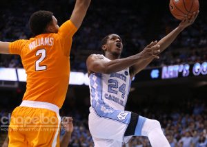Kenny Williams led the Tar Heels with 12 points in the game. (Todd Melet)