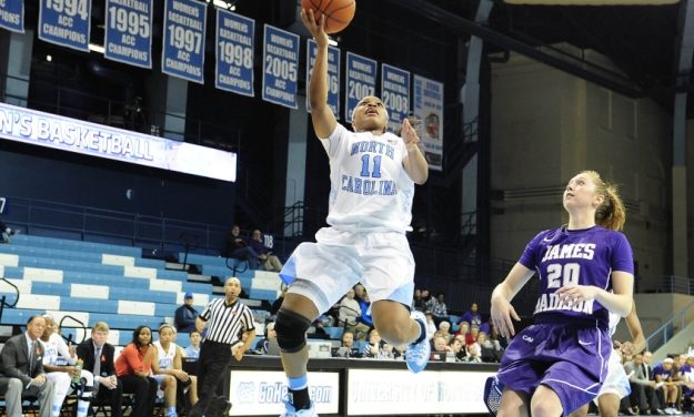 Tar Heel Women Crush Wolfpack for First ACC Win