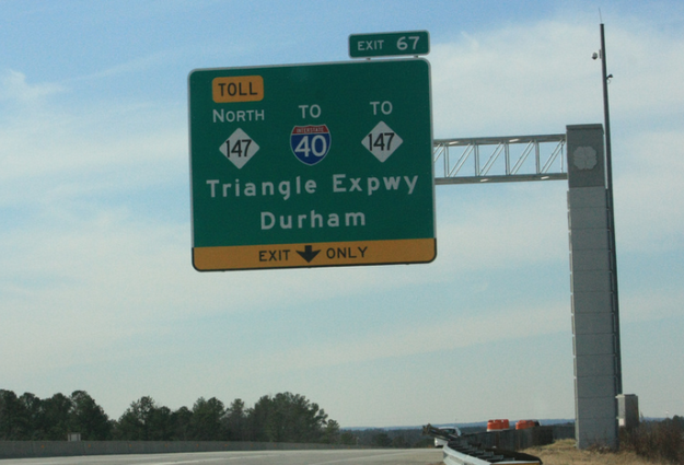 Triangle Expressway Toll Increases 5% With New Year