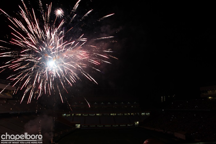 Kenan Stadium Fireworks Boasts Biggest Audience Yet