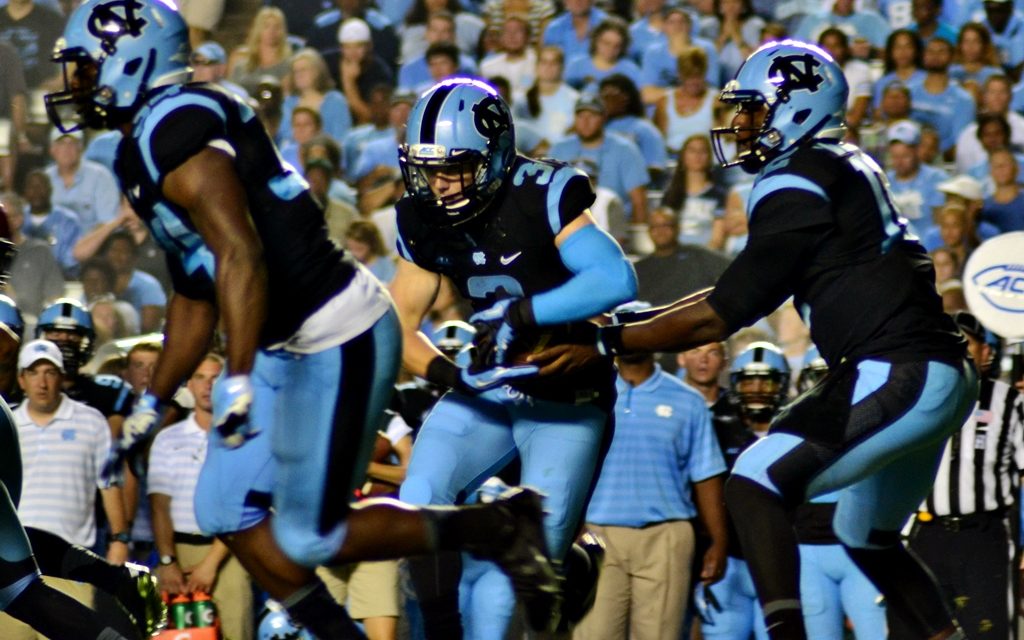 Tar Heels Conquer Aztecs With 31-27 Comeback Stripe Out Win
