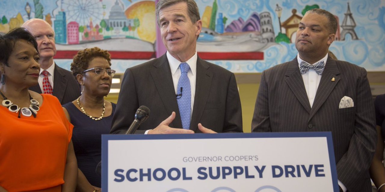 Governor Roy Cooper Kicks Off State-Wide School Supply Drive