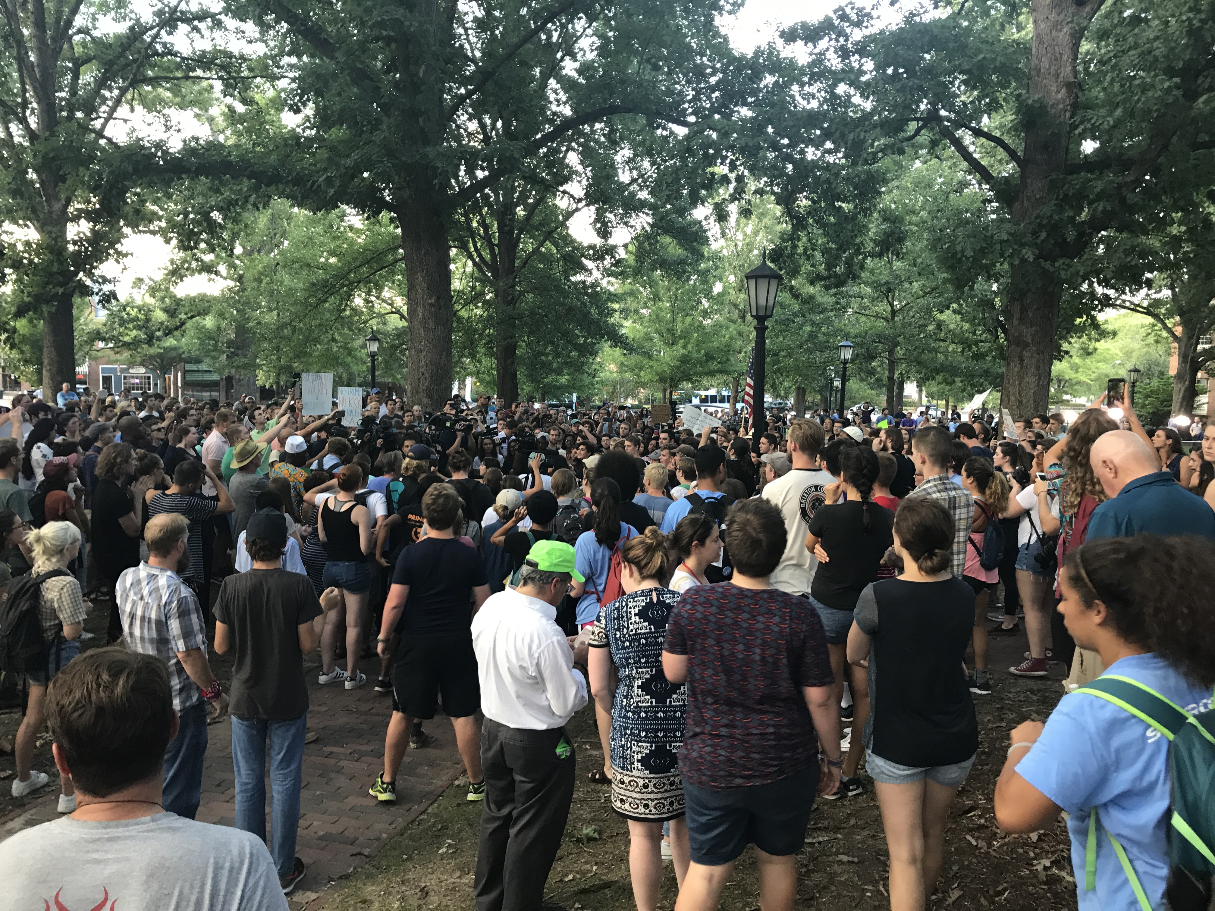 UNC Groups Protest Against Rumored White Supremacist Rally