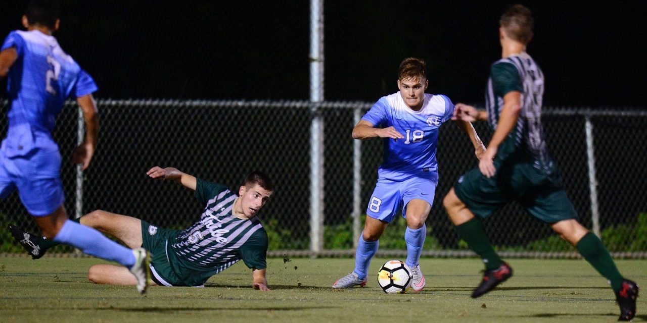 Winn Scores Twice, Leads UNC Men’s Soccer to Victory Over William & Mary