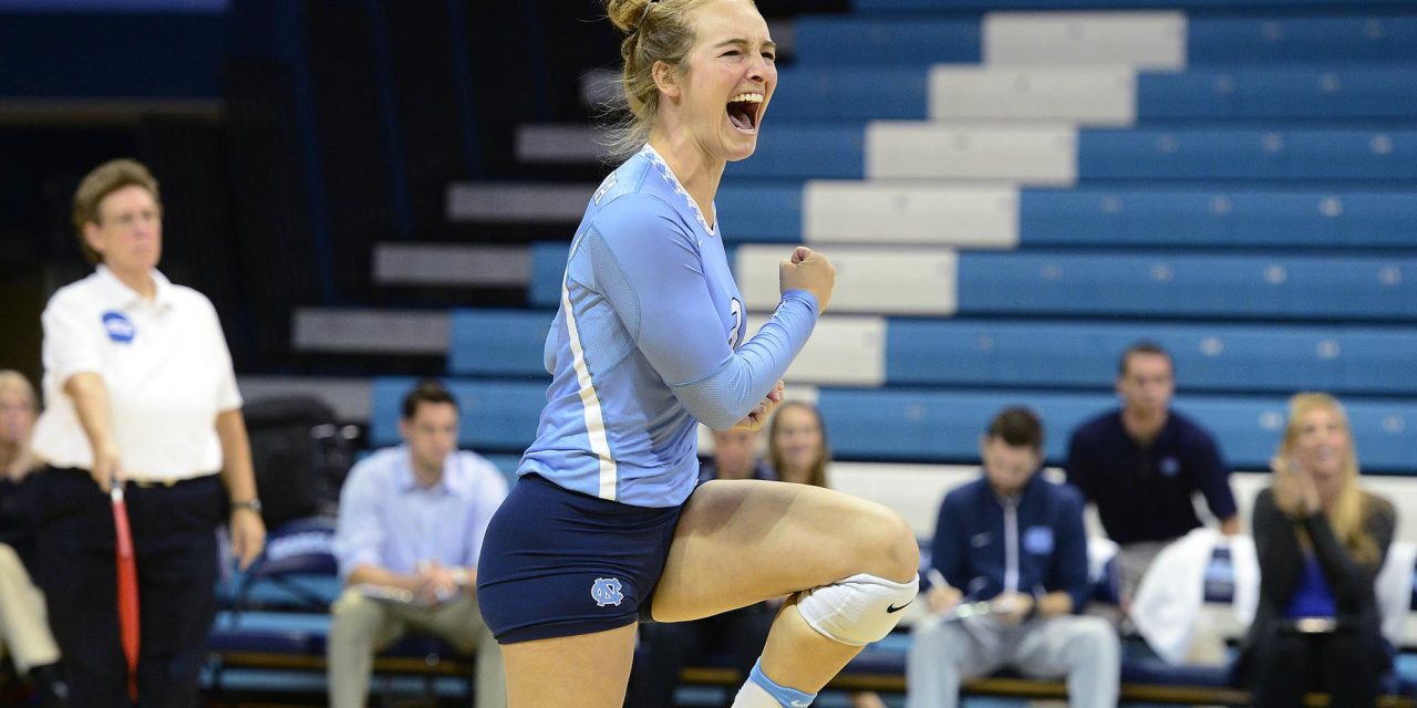 UNC Volleyball Rallies From Two Sets Down to Defeat Louisville in ACC Home Opener