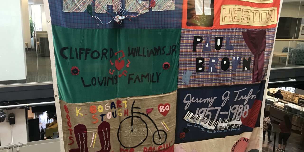 Panel of AIDS Memorial Quilt on Display at UNC