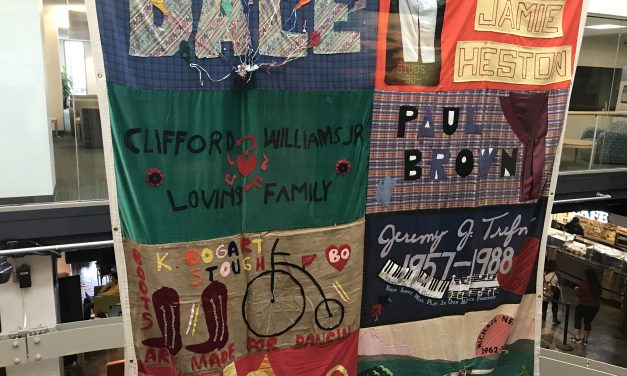 Panel of AIDS Memorial Quilt on Display at UNC