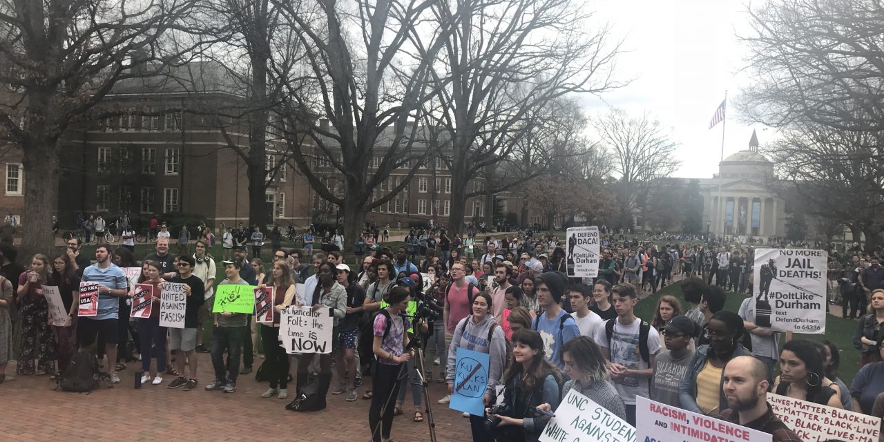 UNC Groups Protest Against Rumored White Supremacist Rally