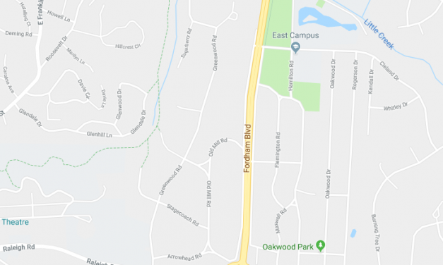 Three Injured in Fordham Boulevard Crash