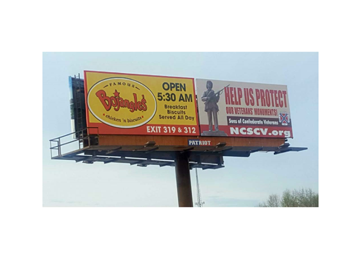 Sons of Confederate Veterans Places Pro-Confederate Monument Billboard on I-40