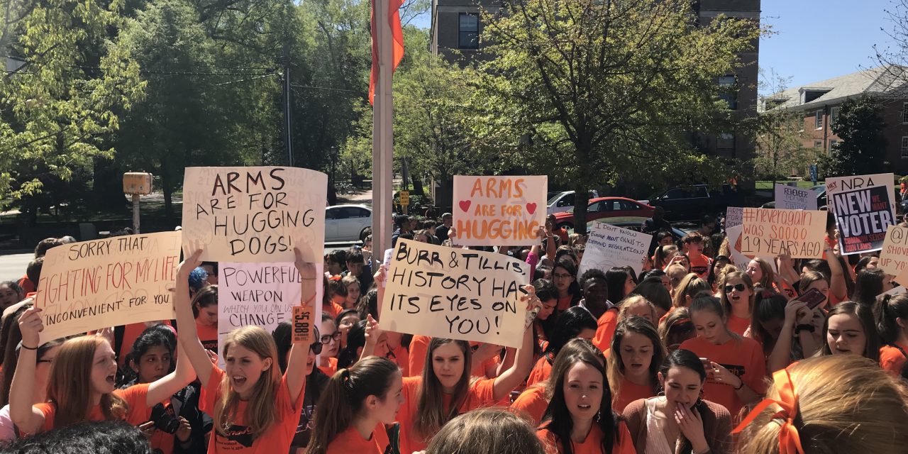 Students Walk Out Protesting Gun Violence