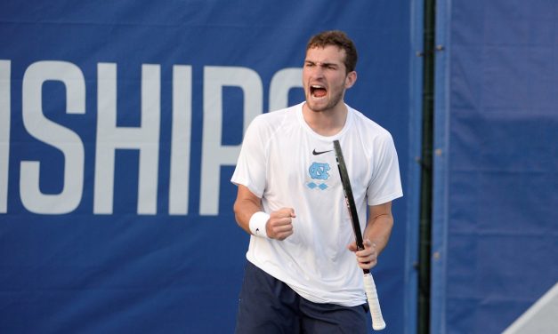William Blumberg Battles Way Into NCAA Men’s Singles Tournament Round of 16