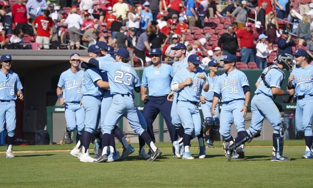 UNC Baseball Completes Sweep of No. 3 NC State, Team’s First Ever in Raleigh