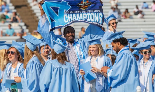 UNC Champion Theo Pinson Graduates with Style