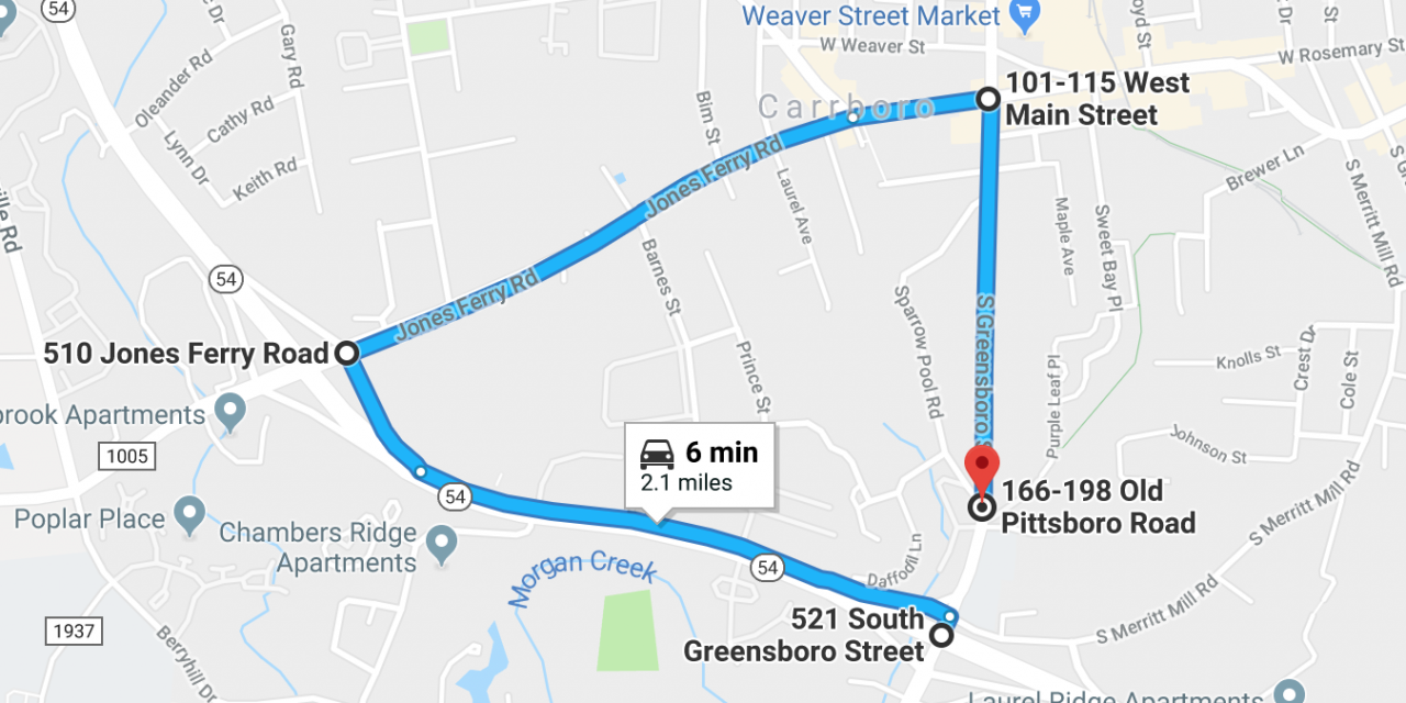 Portion of South Greensboro Street in Carrboro Closing for 2 Months