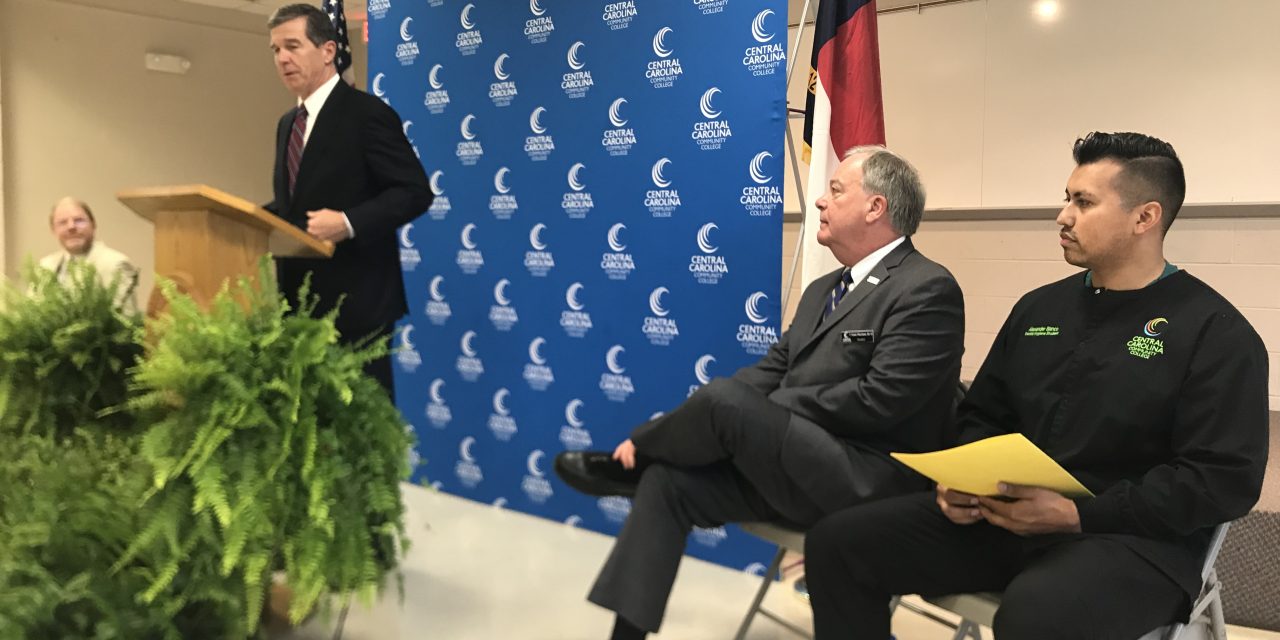 Governor Cooper Touts New Community College Student Grants in Pittsboro