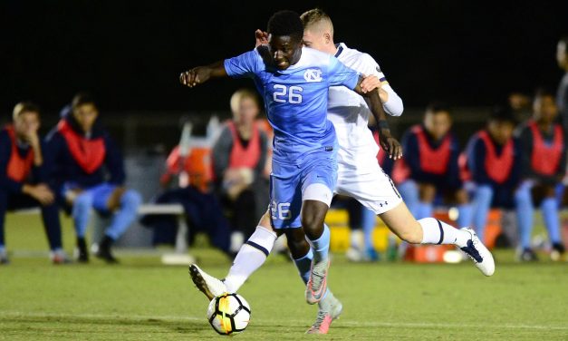 Jelani Pieters Scores to Lead UNC Men’s Soccer to Season-Opening Win Over East Tennessee State