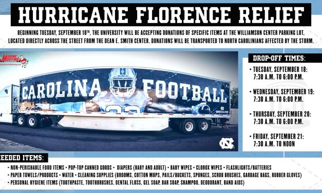 UNC Assisting Hurricane Florence Relief Effort