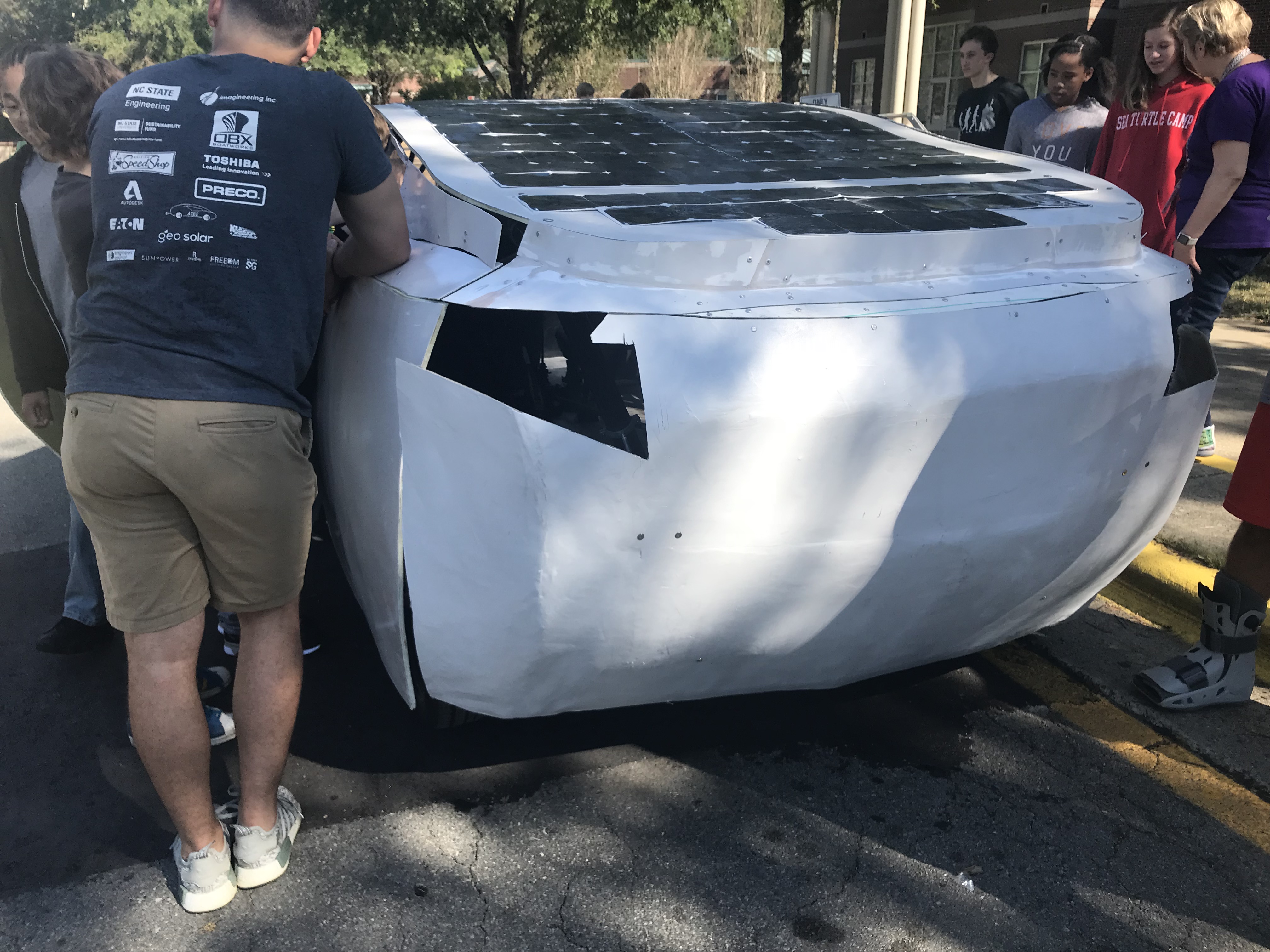 NC State Students Bring Solar Vehicle to McDougle Middle School