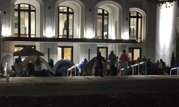 Wofford Students Camp Out for UNC Basketball Tickets