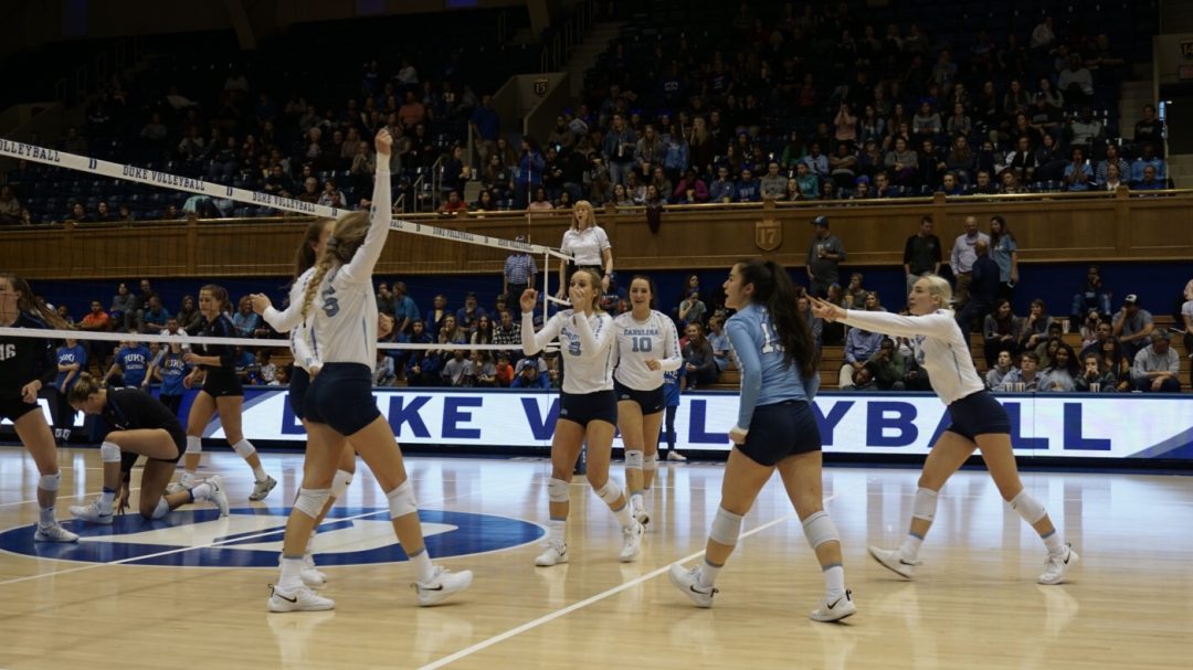 Volleyball: UNC Rallies To Defeat Duke In Five-Set Thriller ...