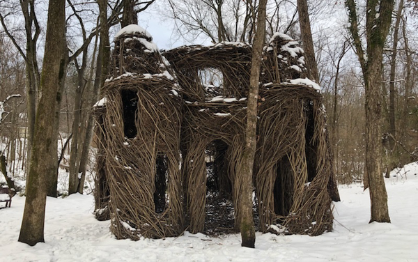 Hillsborough Stickwork Sculpture Damaged During Winter Storm Diego