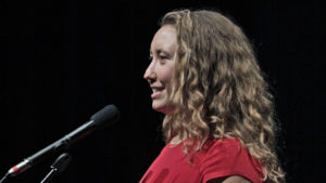 Betsy Bertram tells her story at The Monti