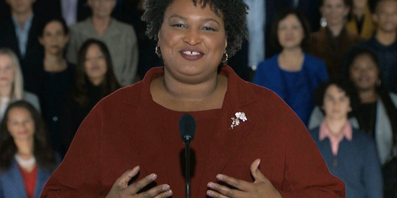 In Democratic Response, Abrams Sharply Rebukes Trump