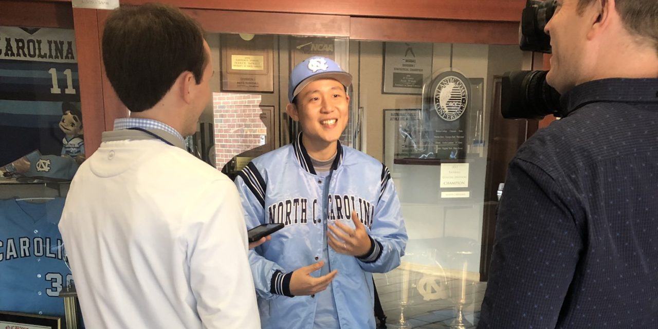 UNC Baseball Fan Travels From Thailand, Throws Out First Pitch