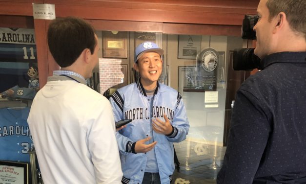 UNC Baseball Fan Travels From Thailand, Throws Out First Pitch