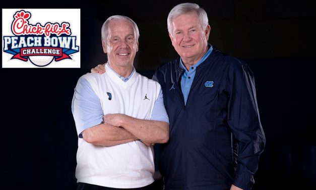Mack Brown Teaming With Roy Williams in 2019 Chick-Fil-A Peach Bowl Challenge Charity Golf Tournament